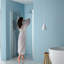 Porte de douche pliante l 30 po x H 72 po en verre trempé, espace, aspect réglable avec entrée pliante