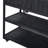 41.7" Large Patio Rolling Kitchen Island with Sink, Stainless Top & 2 Movable Shelves (Black)-129470389