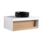 Meuble-lavabo mural 36 po avec lavabo en céramique et compartiments de rangement ouverts 36 po-131427394-131427391