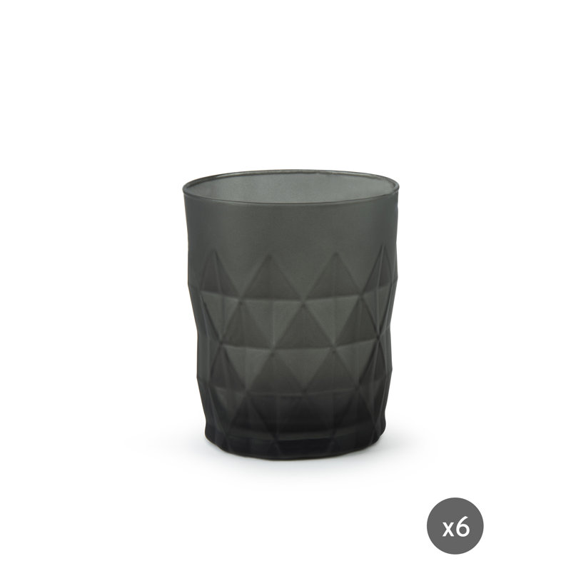 Luxor 345ml Drinking Glass Set, Black