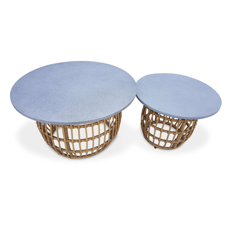 Swerve Rattan 4 - Person Seating Group with Cushions, Grey