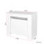 Console de bureau extensible 118,50 po, blanc, et espace compact 118,50 po console, extensible, pour la maison