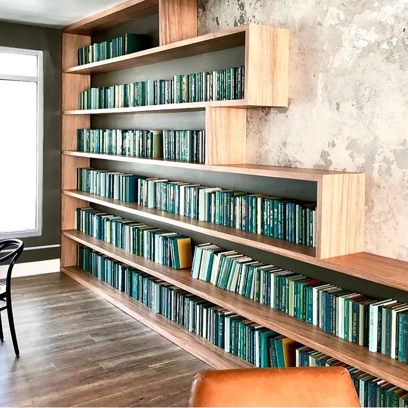 Modern Boxwood Book Wall, 50