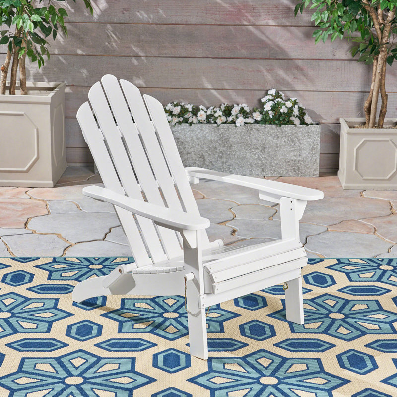 Chaise Adirondack pliable Hollywood, Blanc