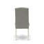L'ensemble de mobilier de salle à manger 5 pièces comprend une table de cuisine ronde avec piédestal et 4 chaises de salle à manger Parsons en tissu Shitake foncé, lin blanc-638415236-603396113-588374903