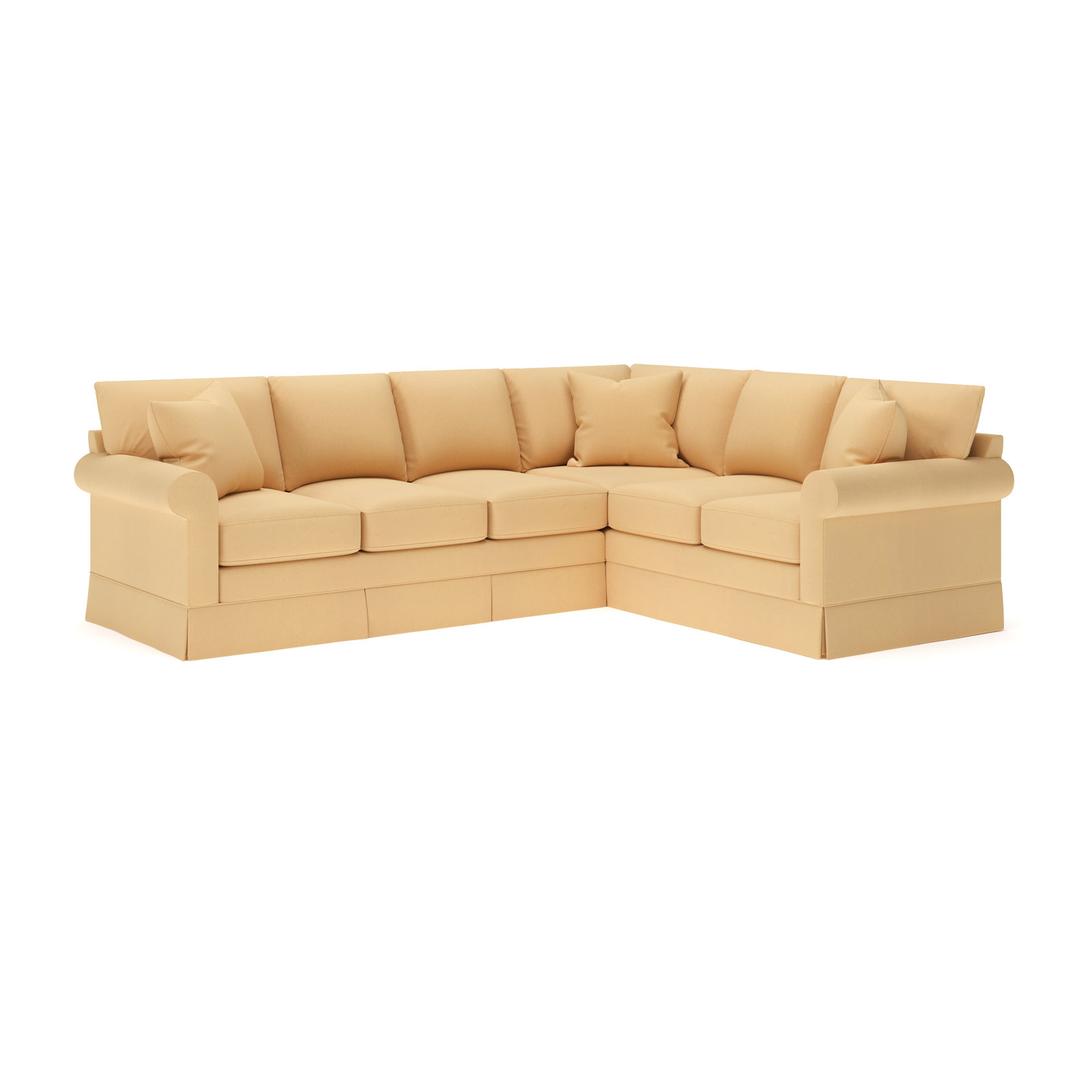 Friedman L-Sectional, Bayou Sunshine Canvas, Right Hand Facing