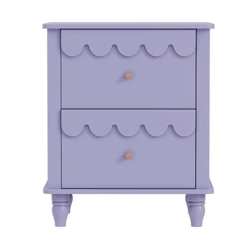 Dorlan 19.7“W Cute Cloud shape Nightstand, Purple