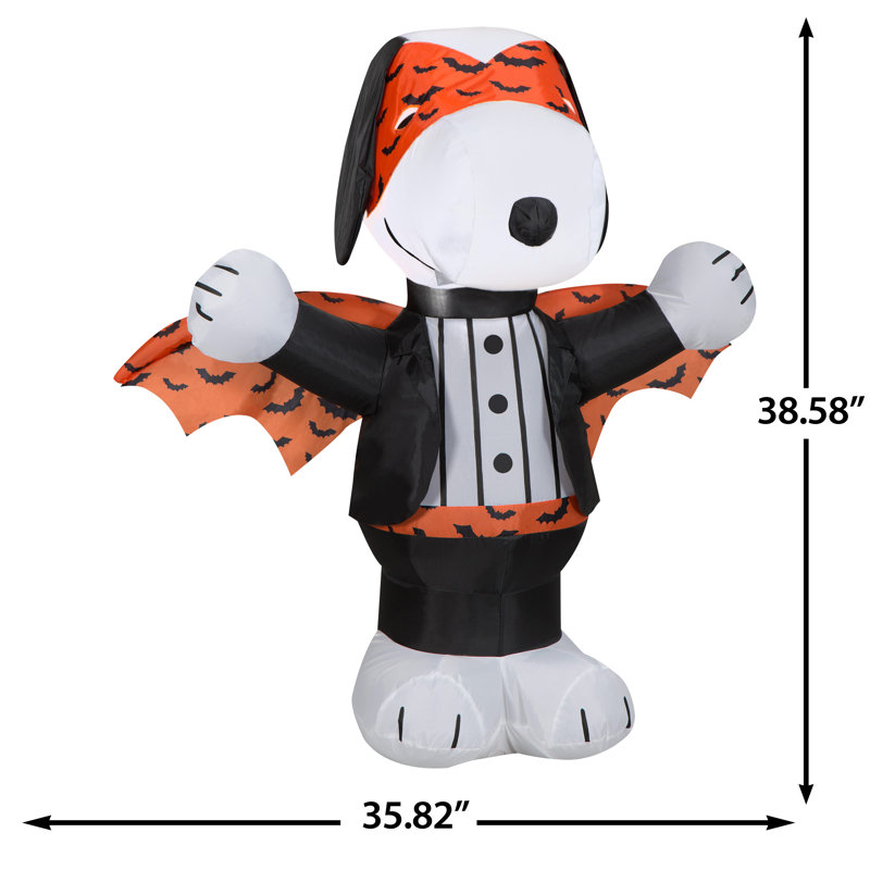 Snoopy Airblown avec imprimé vampire orange
