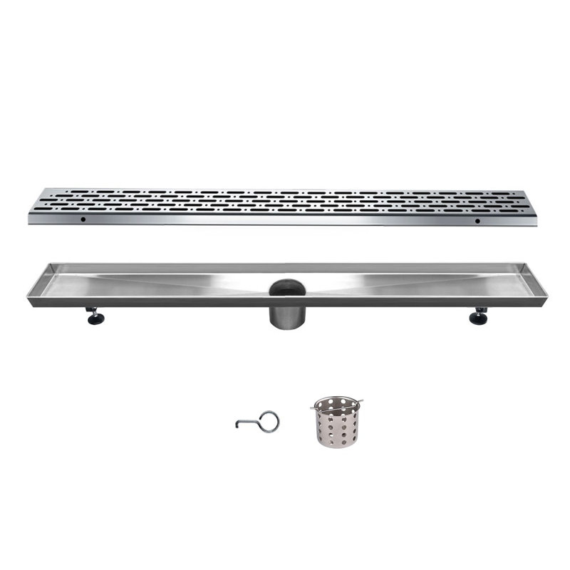 Rio Orinoco River Series 36 Inch Long Stainless Steel Linear Floor Shower Drain