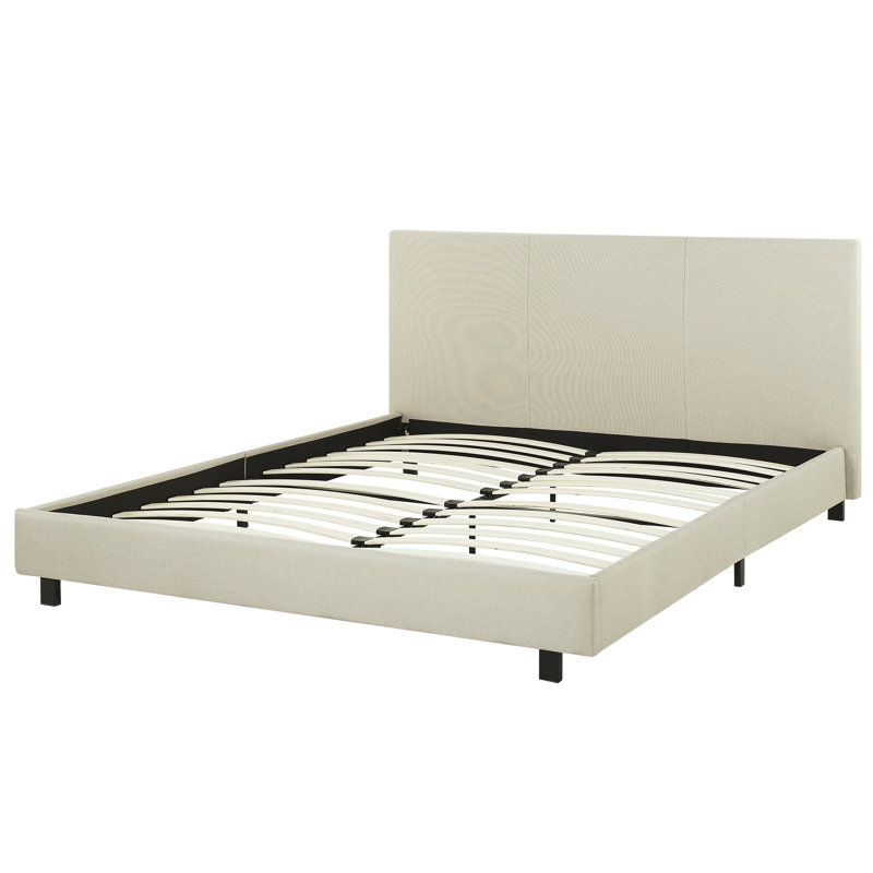 Bluebird Upholstered Bed, Beige, European super king 180cm x 200cm