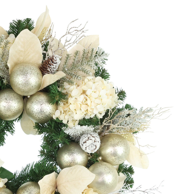 Becker 28 " Handmade Hydrangea Wreath