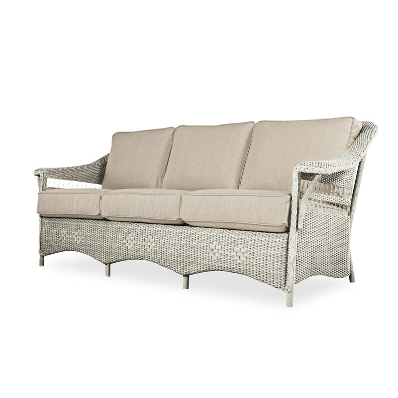 Nantucket Outdoor 3 - Seat Patio Sofa, Burson Domino, Linen