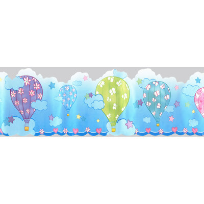 Bordure de papier peint auto-adhésif auto-adhésif pour enfants, 15 pi x 5 po