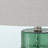 Saverio Standard Glass Table Lamp in Green and Linen Shade, 27.86'' H X 14.75'' W X 14.75'' D