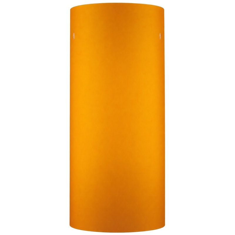 Abat-jour suspendu cylindrique en verre gravé ambre gravé 10,5 po x l 4,75 po avec trous d'épingle, Ambre