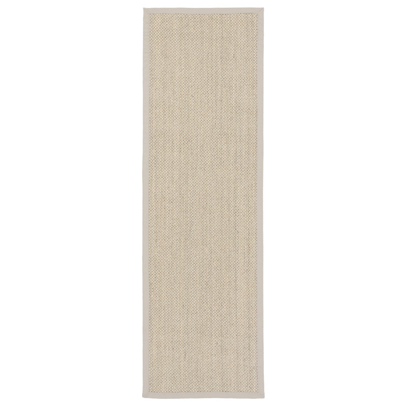 Naturals Sanibel Jute / Sisal Area Rug in Ivory, Runner 3' x 12'