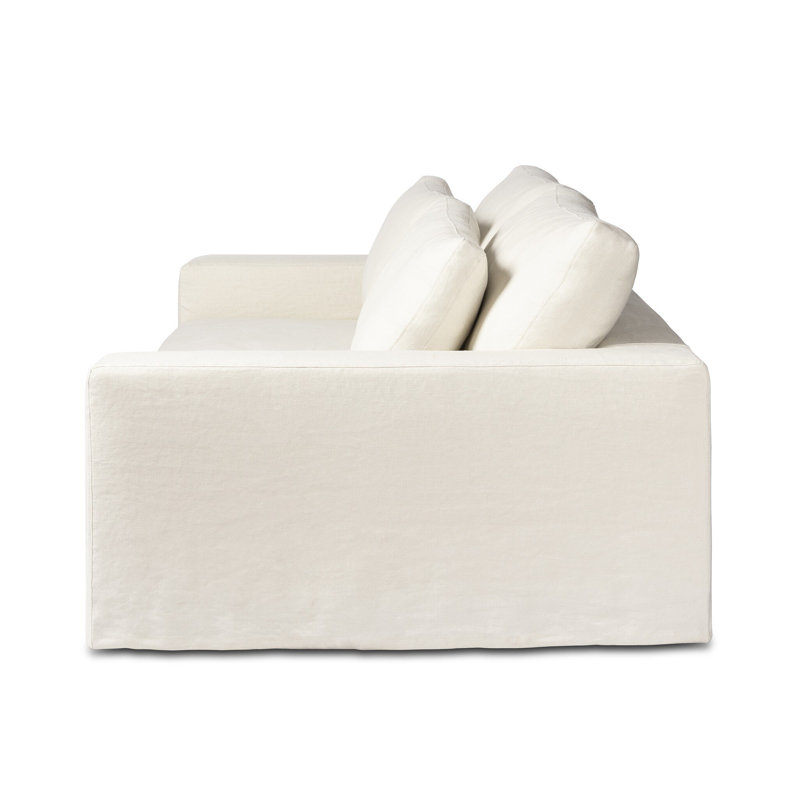 Ostend Outdoor Slipcover Sofa-96"-Bombay Flax