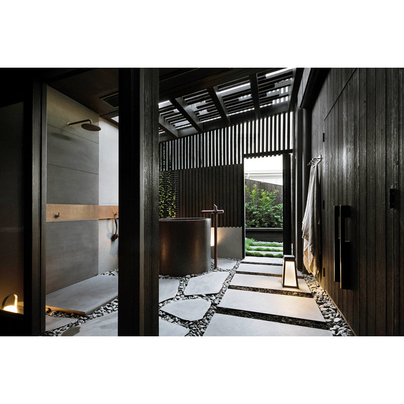 Baignoire de trempage de style japonais en cuivre martelé 45 "
