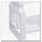 High Glossy White Rectangular End Table