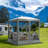 6FTx6FT Screen Room with Mosquito Netting, Hub Tent Instant Screened Canopy with Carrying Bag and Ground Stakes-105122749