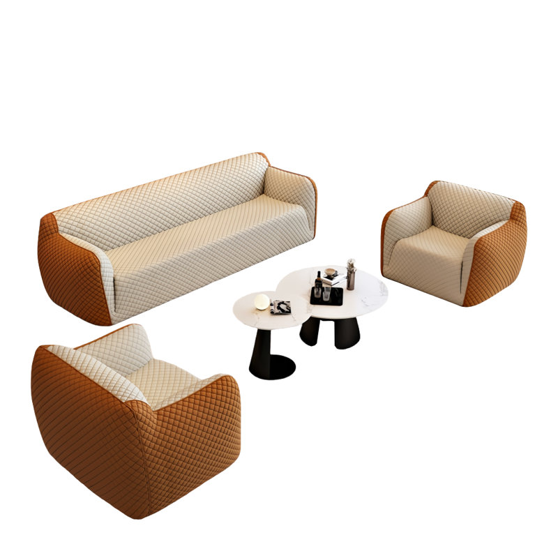 Creative light luxury sofa tea table combination