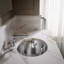 Lavabo de salle de bain ovale encastré en métal Rhythm-3834418