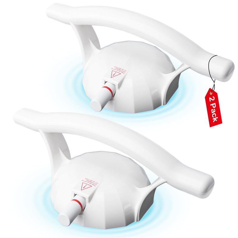 12" Bath Safety Bars (2-Pack) - Strong Suction Cups - Anti-Slip Grip - Drill-Free Installation - Heavy Duty for Elderly