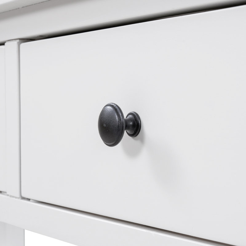 Console rétro avec deux tablettes ouvertes, Blanc, Blanc