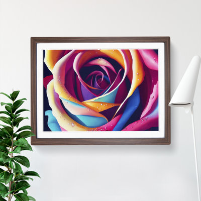 Colourful Rose Flower Vol.5 - Framed Print