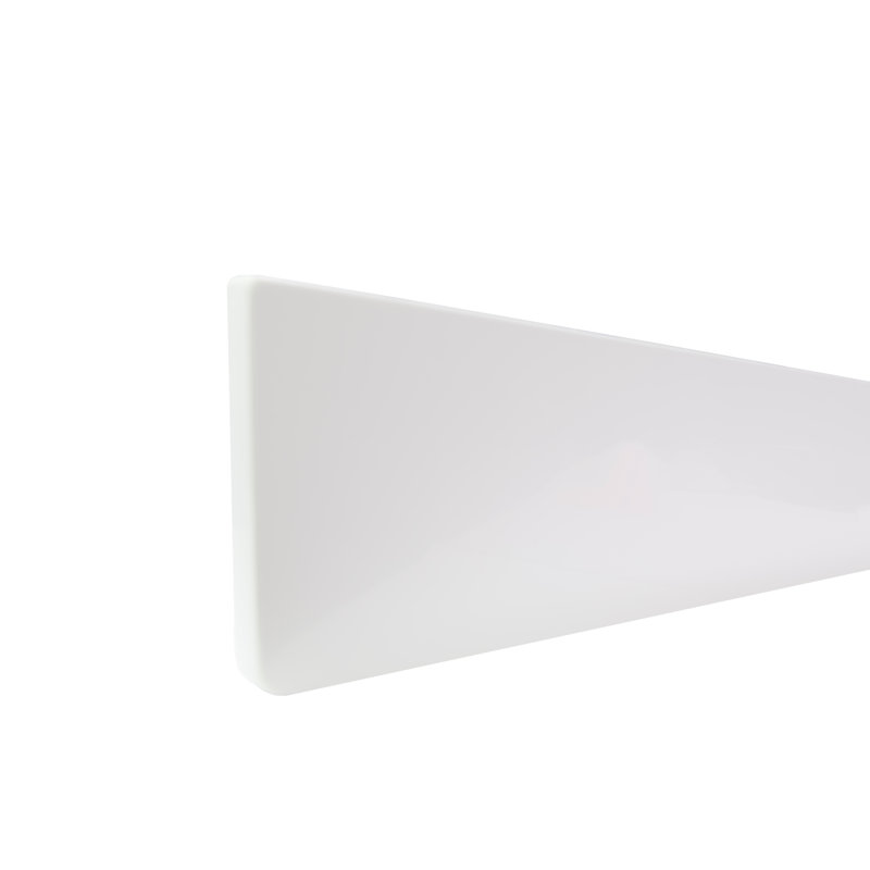 22" Universal Side Splash, Solid White