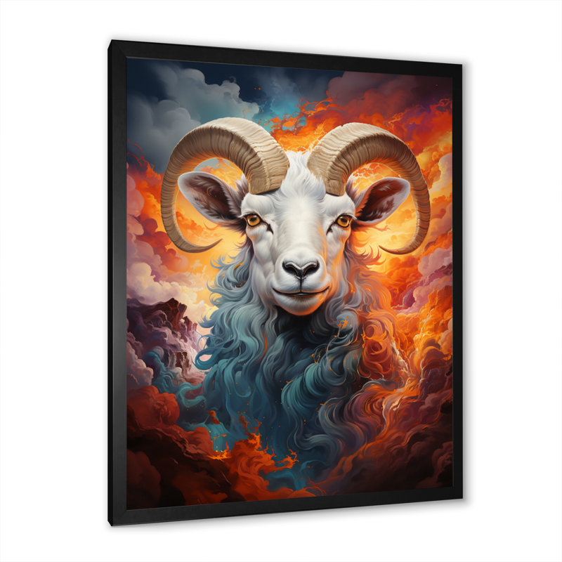 Bleu sarcelle, sarcelle, mouton, laine, symphonie - animaux, art mural, salon, H 20 po x l 12 po x P 1 po, Cadre photo noir
