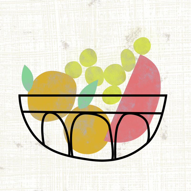 Fruitilicious IV - Wrapped Canvas Print, 122cm H x 122cm W