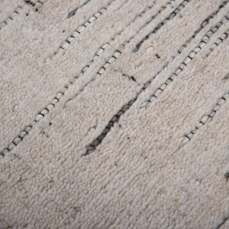 Tapis 100% laine tissé à la main, Rectangle 5 pi x 7 pi 6 po