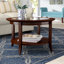 Table basse ronde en bois massif Wilfrid