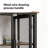 3-Tier Corner Desk with Mesh Door Cabinet, Corner Shelf, Metal Frame Storage Rack – Ideal for Corners, Living Room, Bedroom, Kitchen, Bathroom-137637464