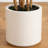 Artificial Fiddle Leaf Tree in Decorative White Planter-188350094