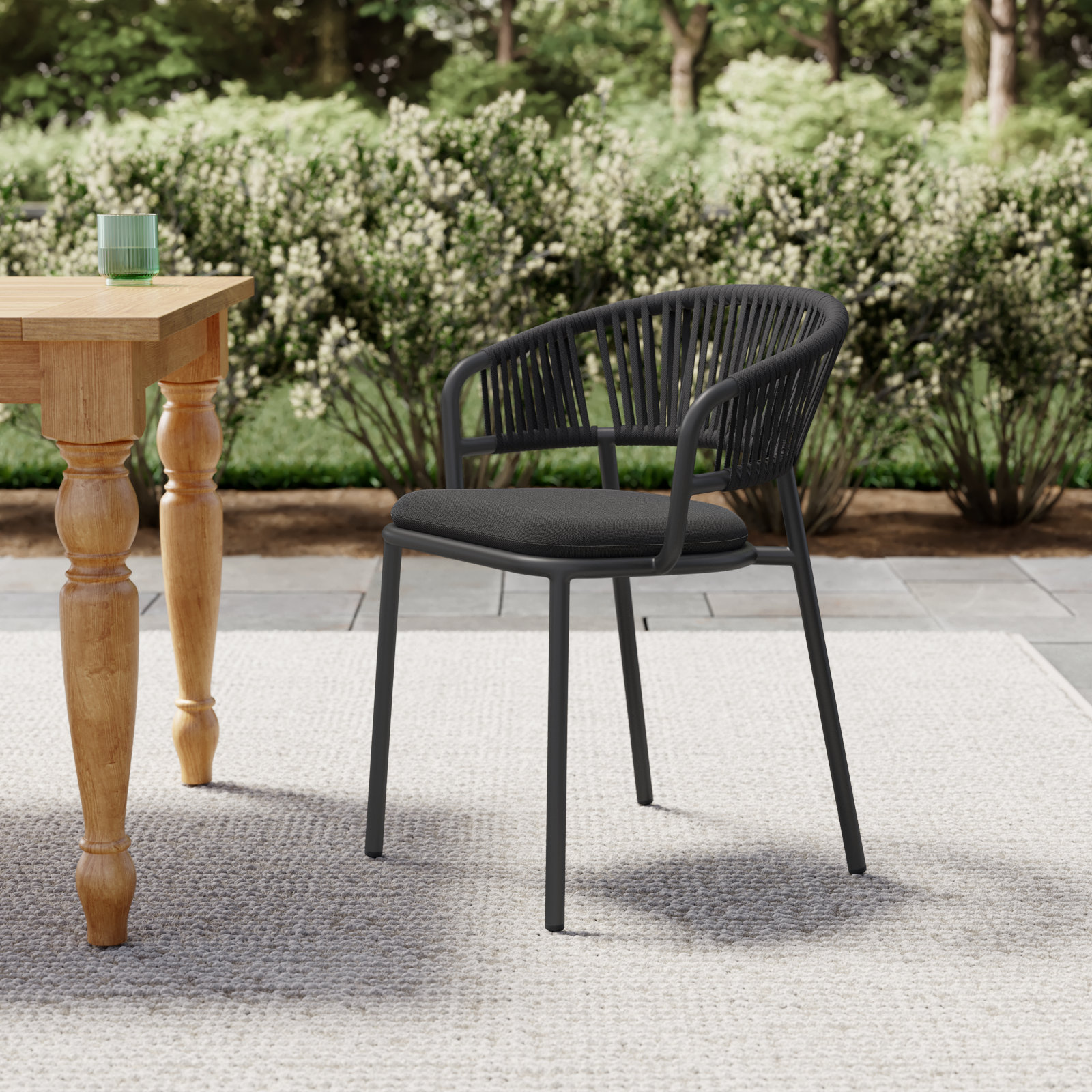 Mate Sunbrella® Patio Armchair, Toohey Charcoal