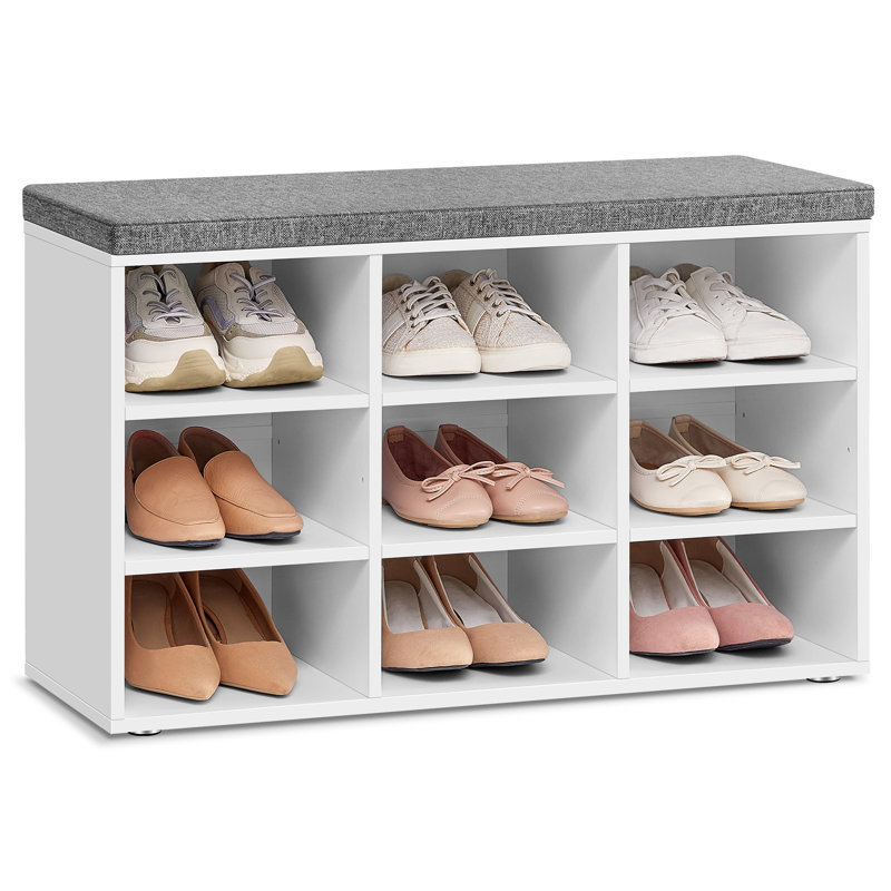 Arye 9 -Shelf Storage Cabinet, White