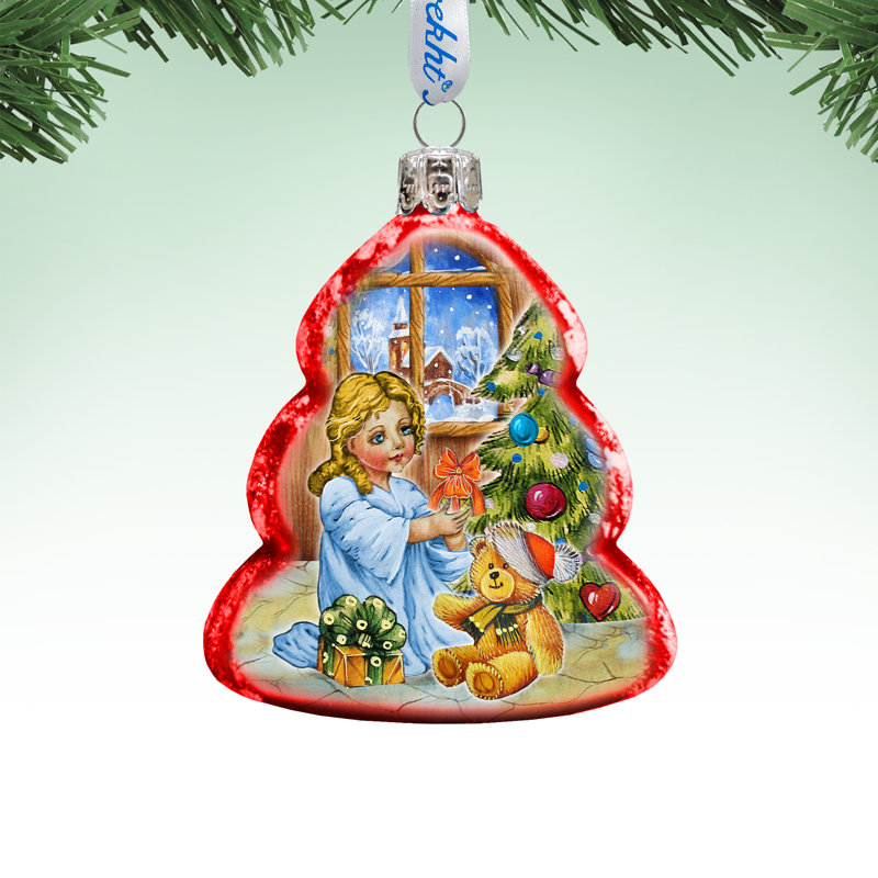 Keepsake 3'' Handmade Glass Holiday Shaped Ornament