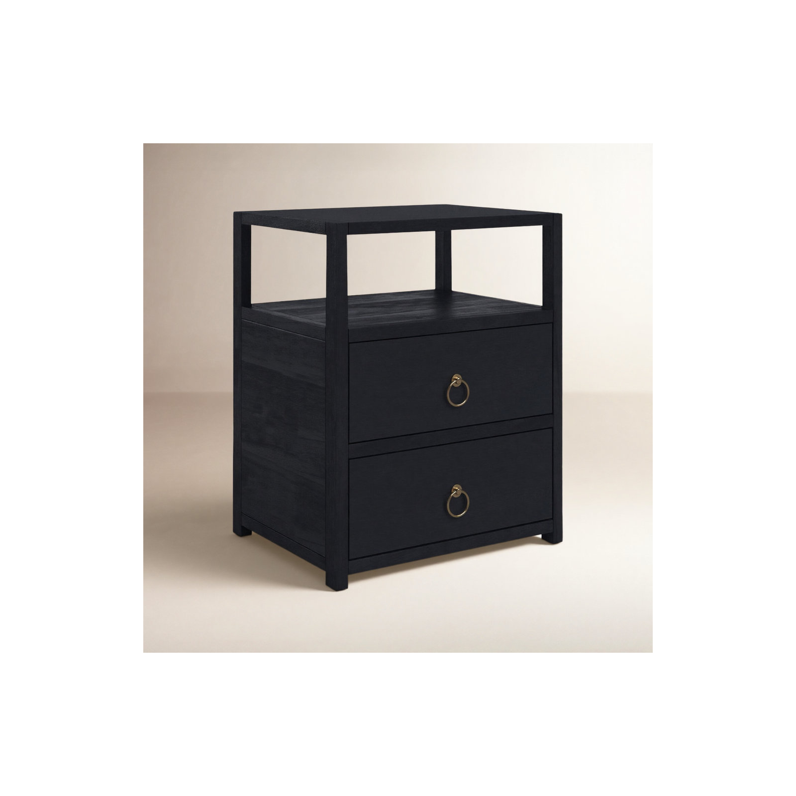Elin 2 - Drawer Nightstand, Navy Blue