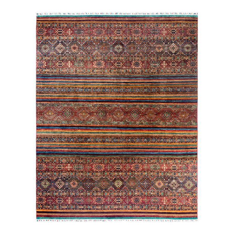 One-of-a-Kind Rectangle 8'2" X 10'3" Hand Knotted Area Rug