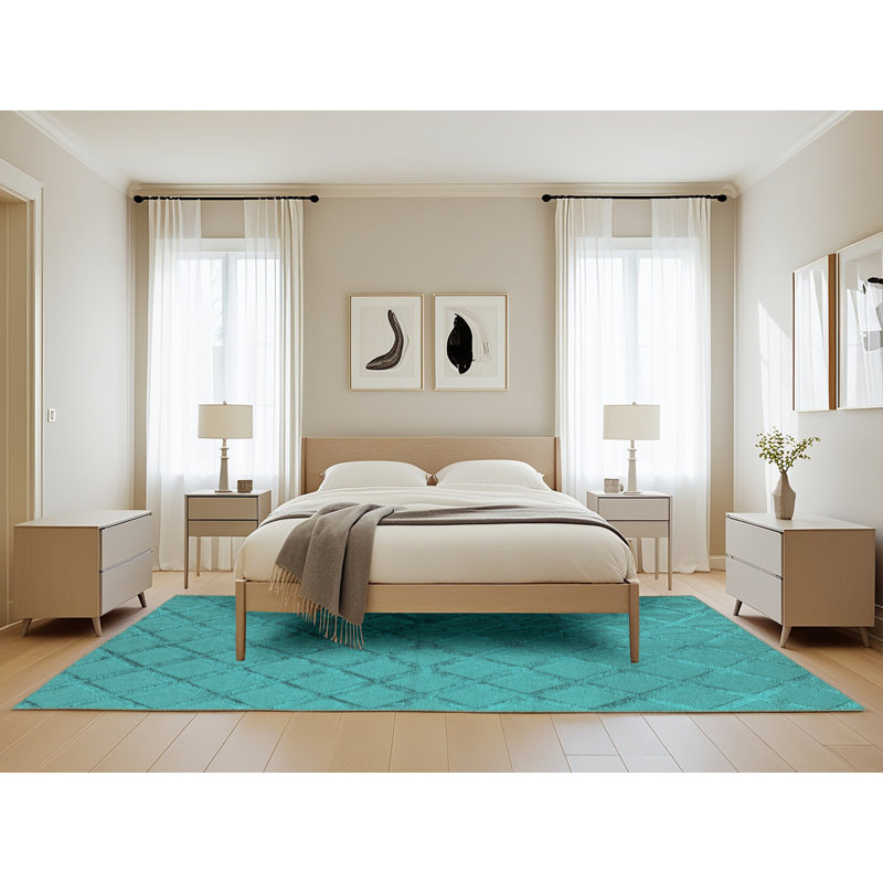Tapis tissé à la machine Midgett, Rectangle de 5 pi x 8 pi