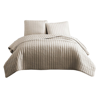  Microfiber 3 Piece Coverlet Set