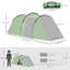 Lacey-Anne 2 Man Camping Tent with 2 Rooms Porch, Dark Green