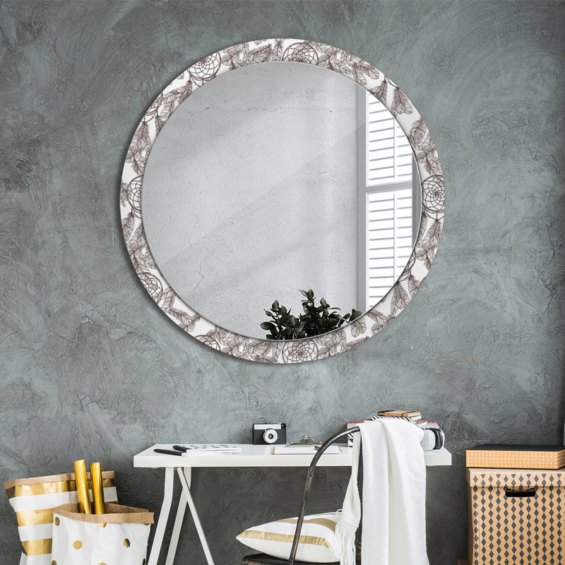 Huldar Glass Flat Wall Mirror