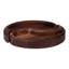  Assiettes à grignoter en bois faites à la main Yin & Yang (ensemble de 2)