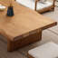 Natural Wood Scalloped Edges Pine wood Coffee Table-937160191
