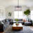 4- Lights Dimmable  Crystal Chandelier Drum Light Fixture