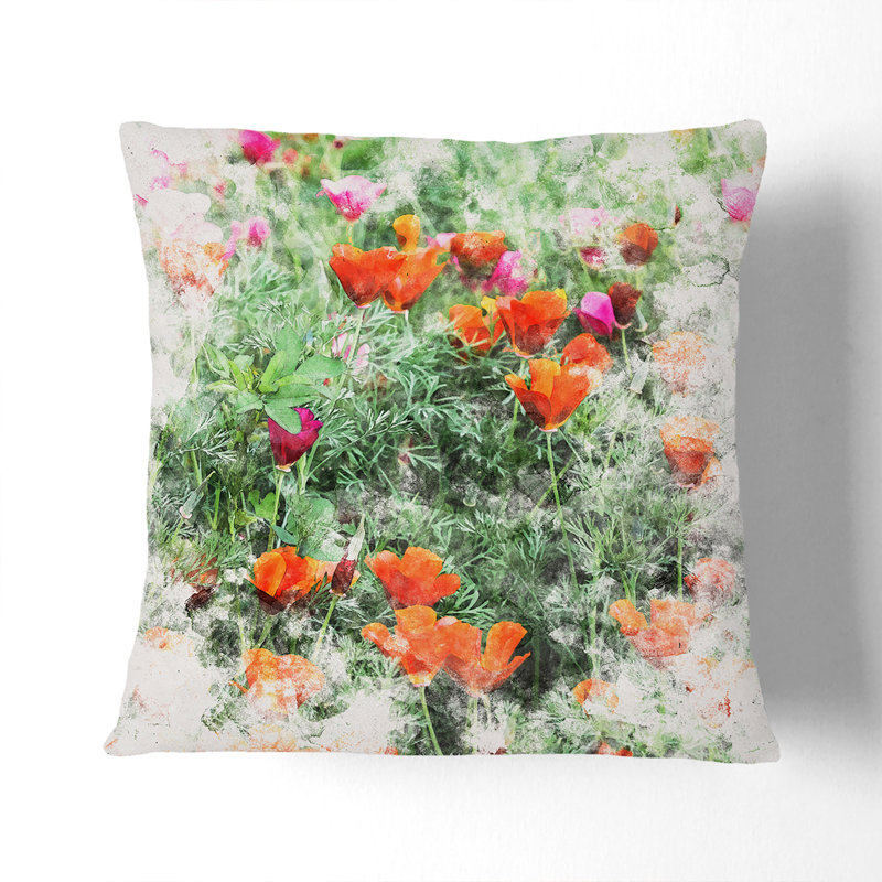 Square Cushion, Stone, 40cm H x 40cm W x 15cm D