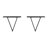 Clydean Floating Reversible Triangle Wall Shelves-1599410529